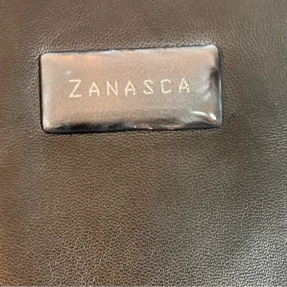 Nebuloni by Flavio Zanasca Made in Italy Genuine Leather Black Tote Bag - Picture 7 of 13